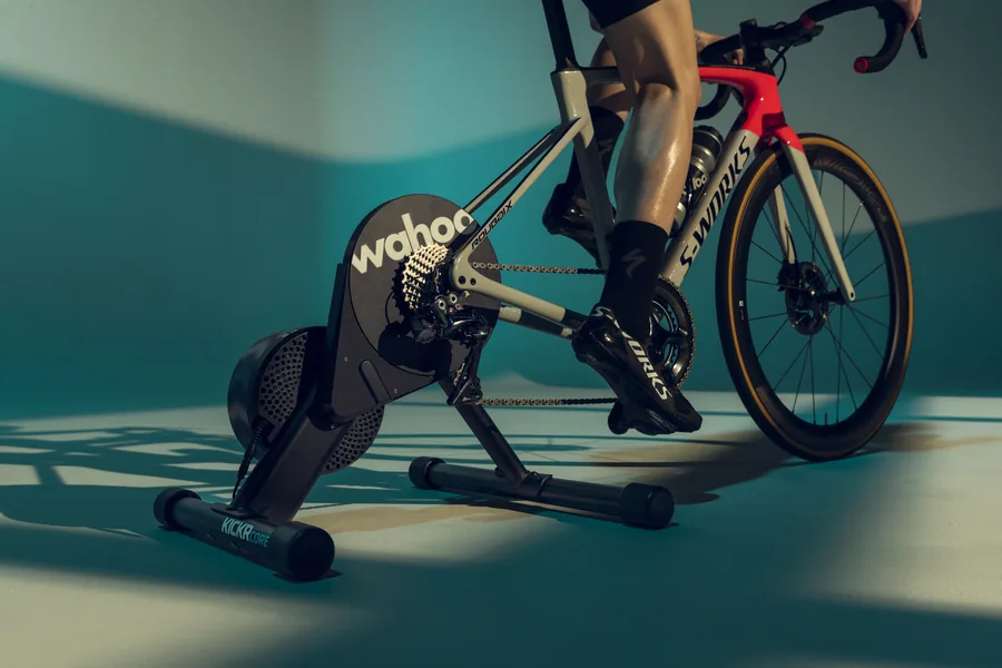 Rider on a KICKR CORE