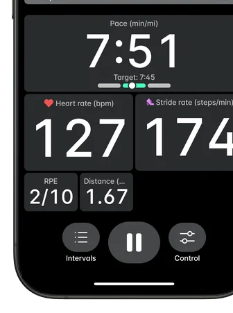 Structured workouts screen in Wahoo app