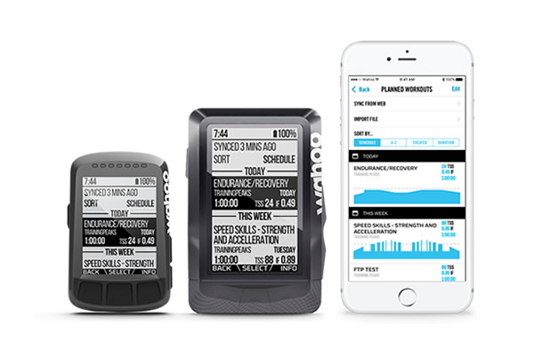 TrainingPeaks with ELEMNT Bike Computers Wahoo Fitness UK